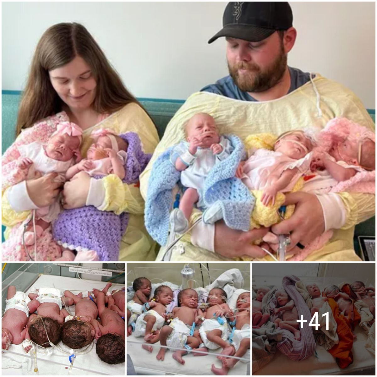 A Mother Naturally Gives Birth To Five Children, From Twins, Triplets ...