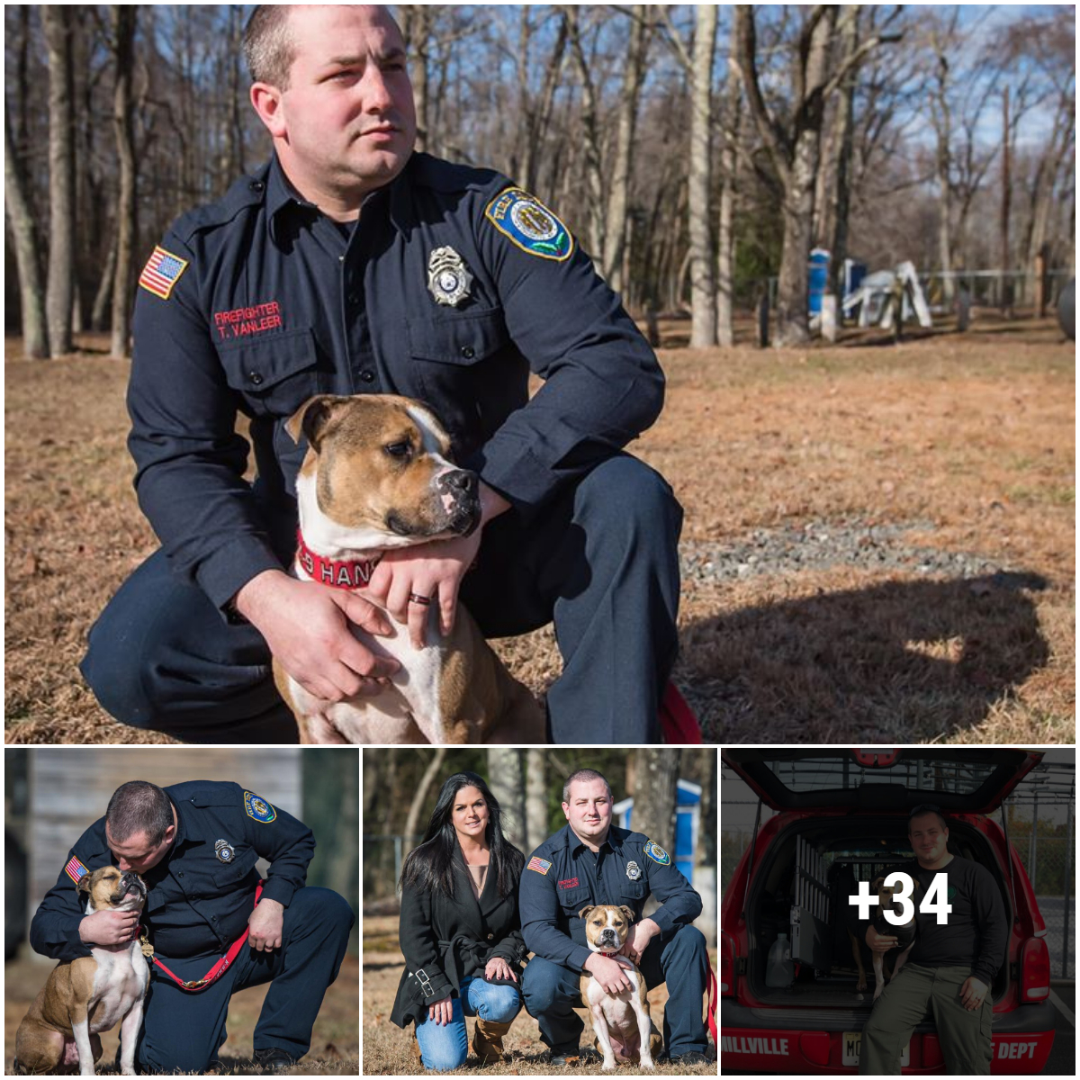 Rescue Dog, who is currently employed by the Millville, New Jersey Fire Department, is the first pit bull to receive a K9 officer certification.