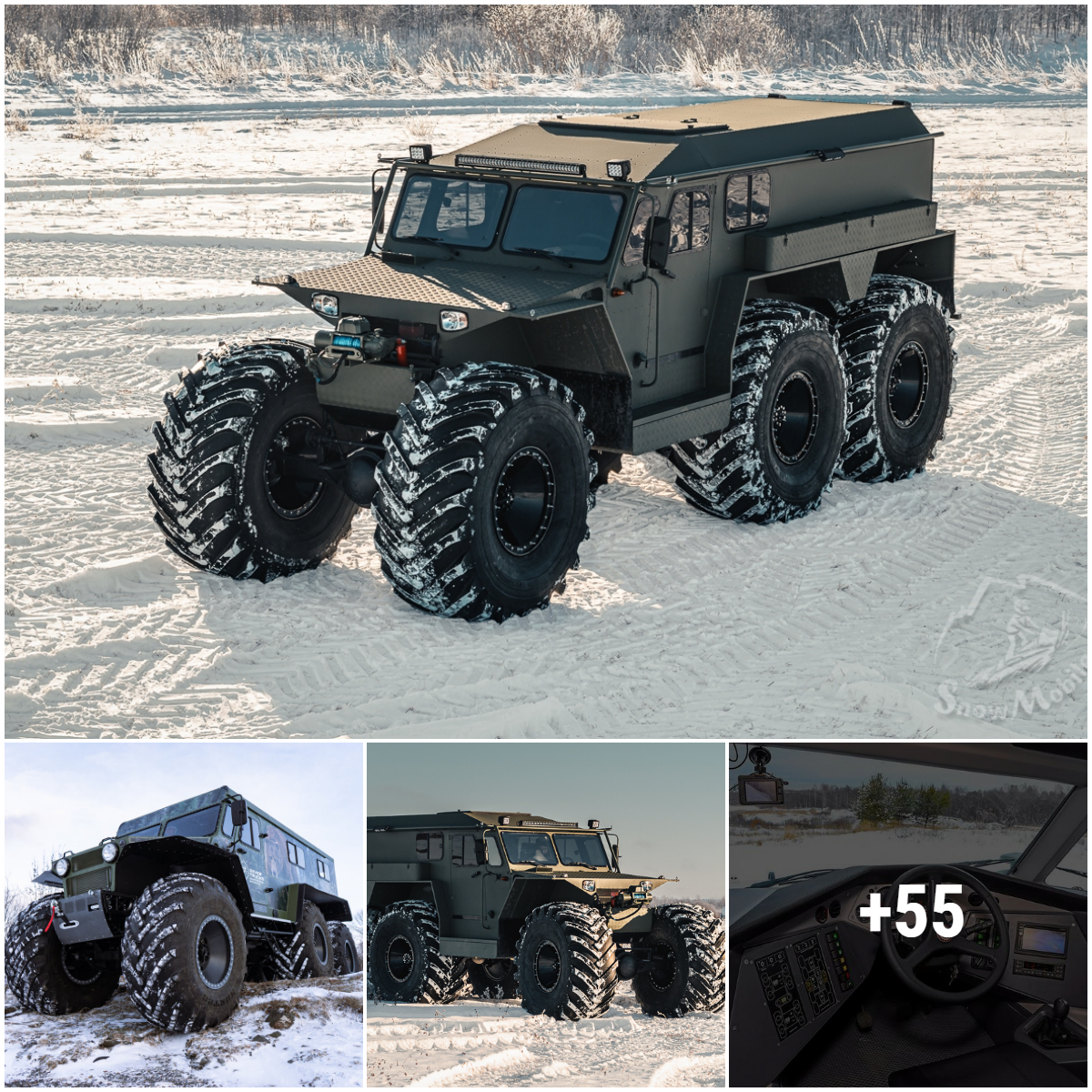 Discover the powerful Avtoros Shaman 8×8 off-road Sidecar, conquering every unimaginable terrain