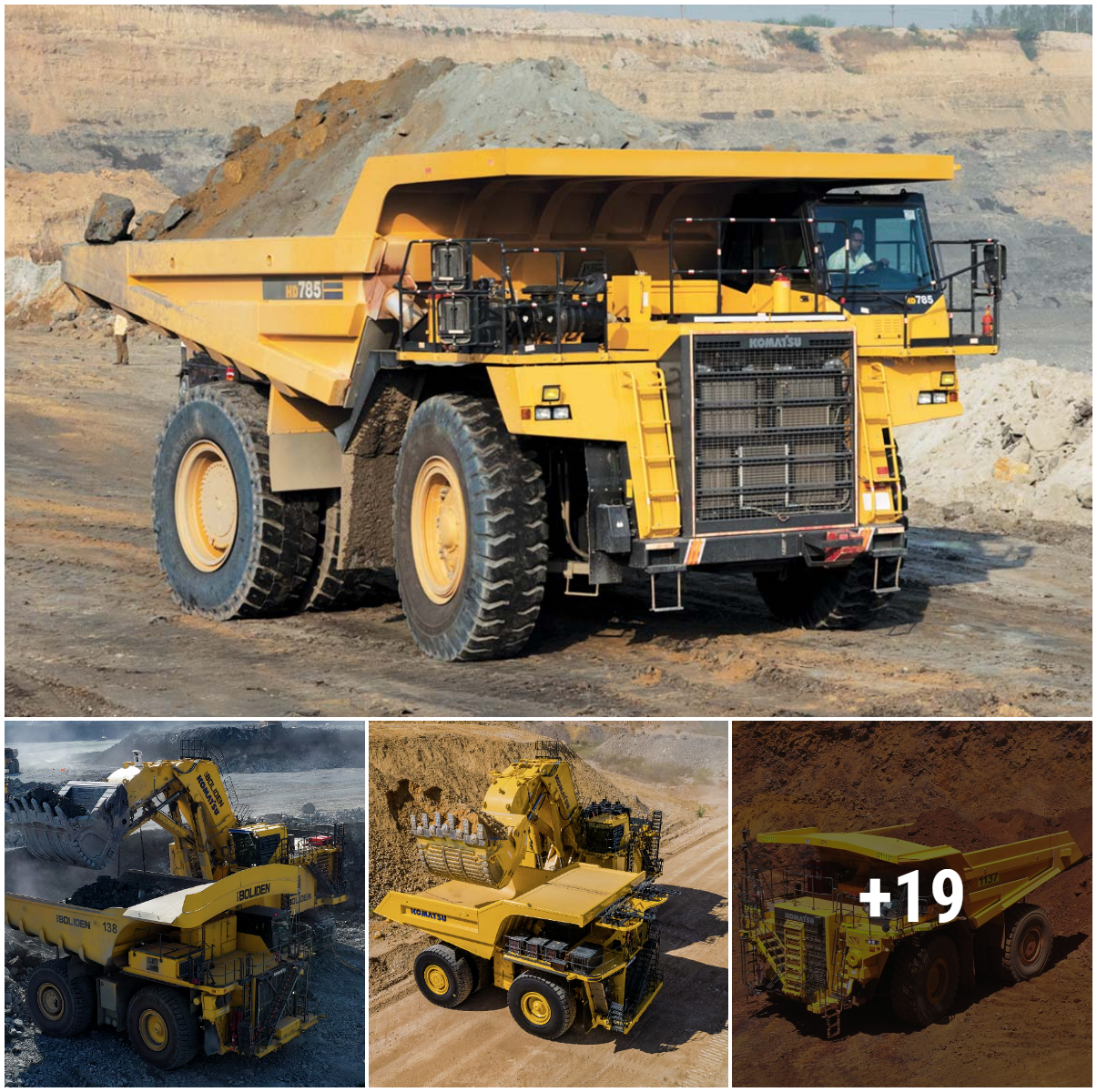 Use Komatsu’s largest mining machinery to extract iron ore from the surface