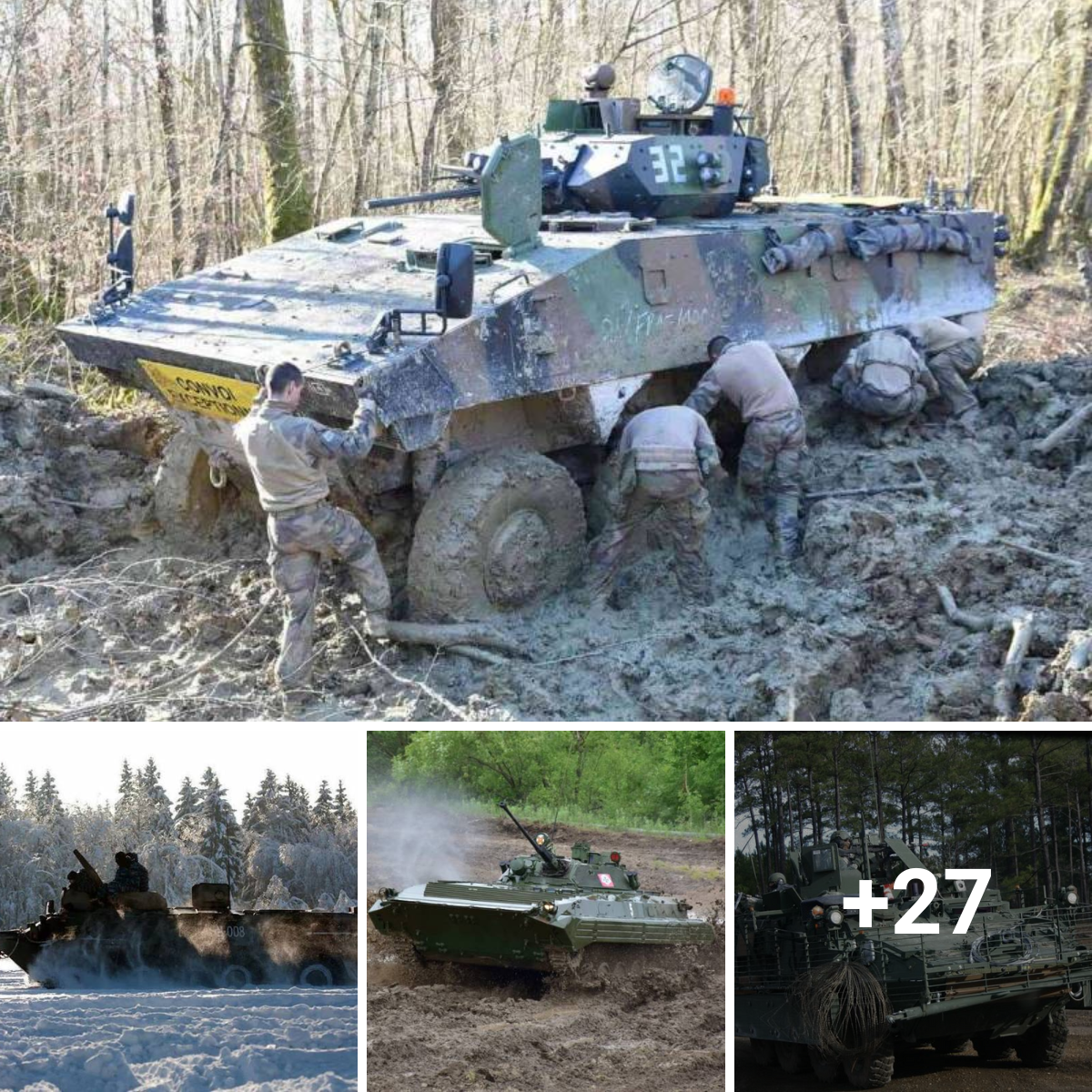 Getting Around in Deep Snow and Swamps: Are Tracked Vehicles Better than Wheeled Armored Vehicles?
