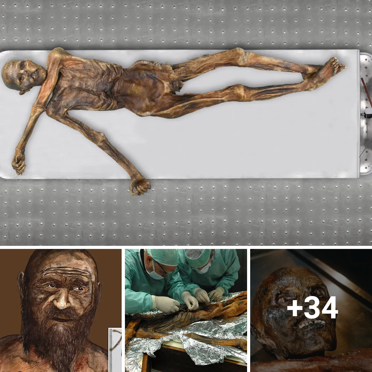 Ötzi Mummy: In the Ötztal Alps, two German mountaineers found a frozen mummy in 1991.