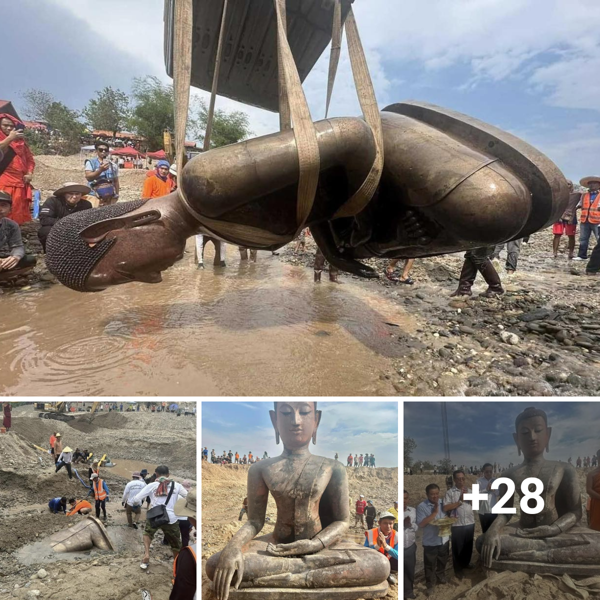 Lost Empire Relics Unearthed in the Mekong dating back 1,000 years have been revealed.